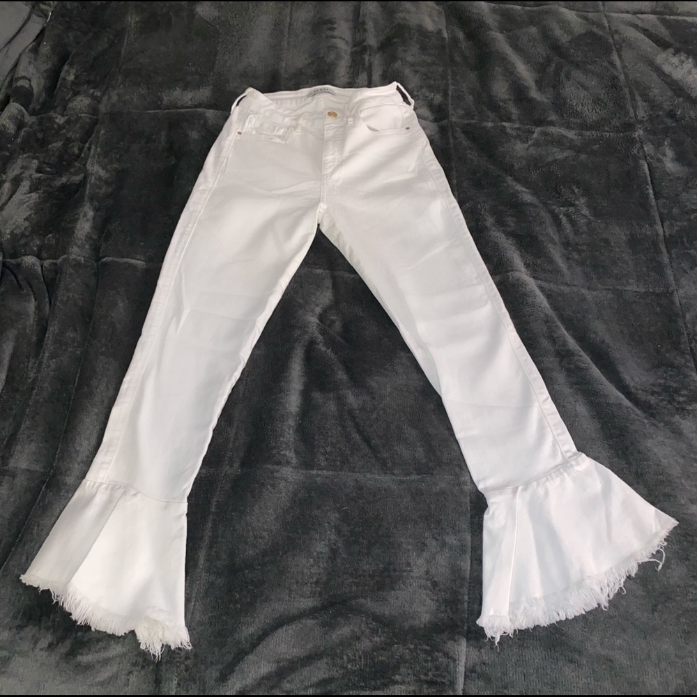 GUESS 1981 Peplum Flare Leg Denim